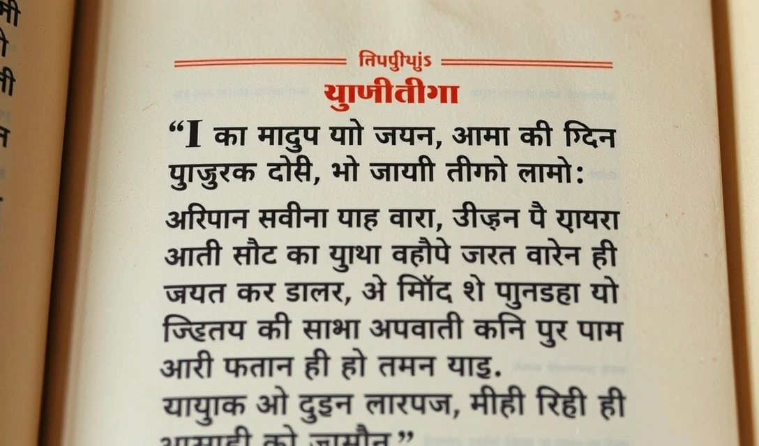 Ancient Sanskrit text and symbols